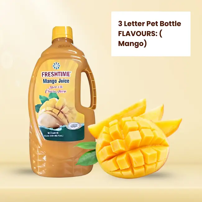 3 Litre PET bottle used for Mango