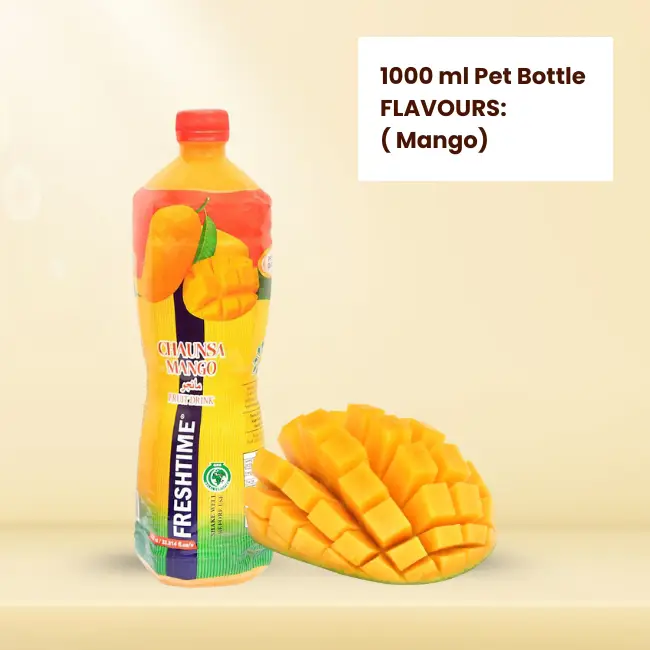 1000 ml Pet Bottle FLAVOURS: ( Mango)